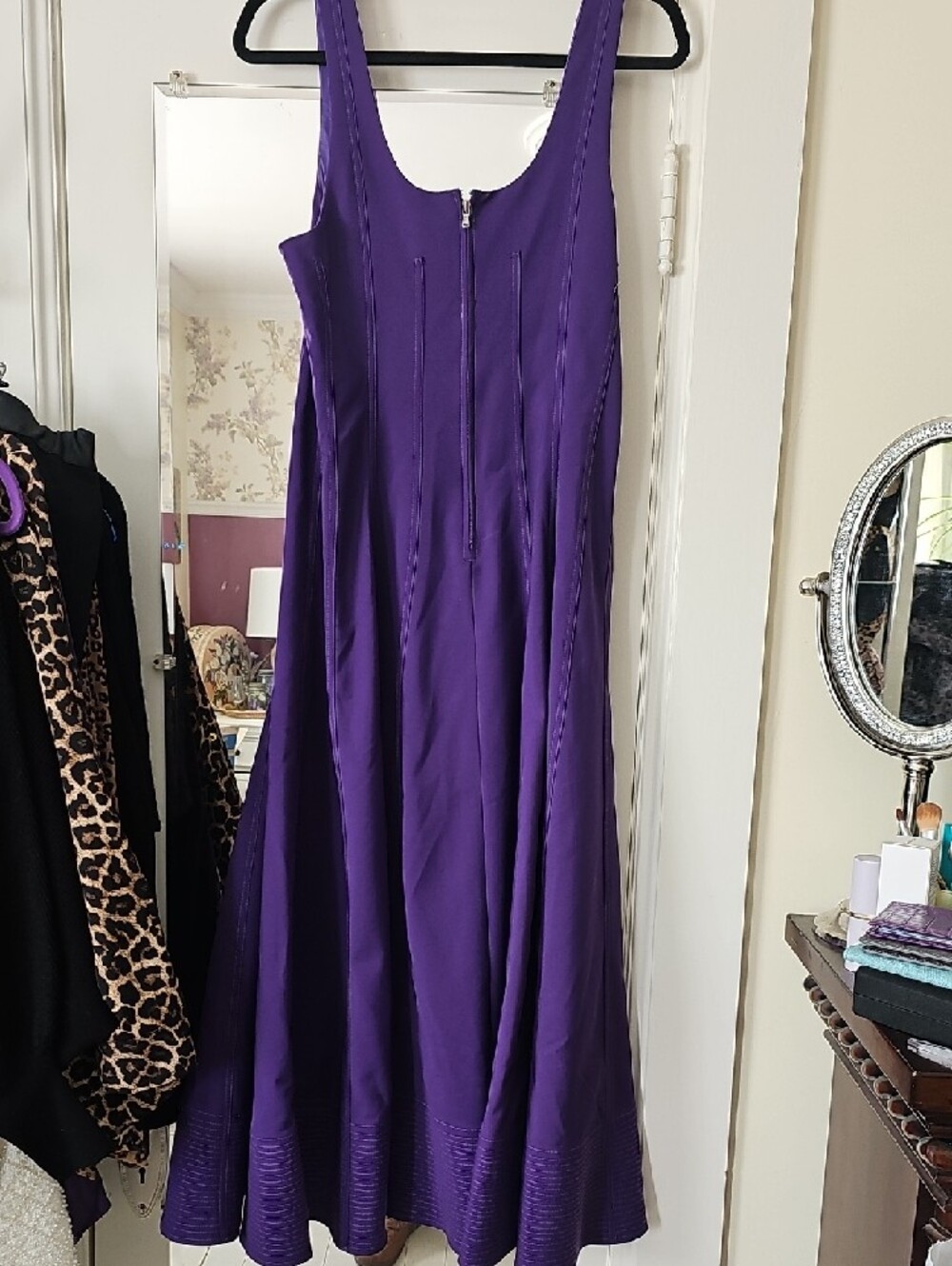 G Label By GOOP Sleeveless Purple Midi Dress with Scoop Neck SIZE 8 - Picture 2 of 11